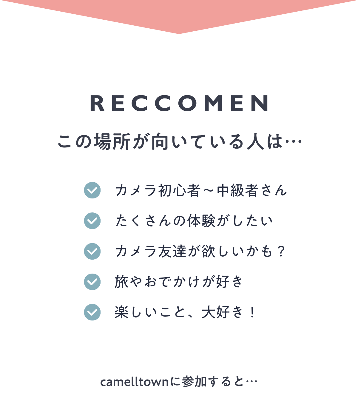 カメラが好きな人の想い
