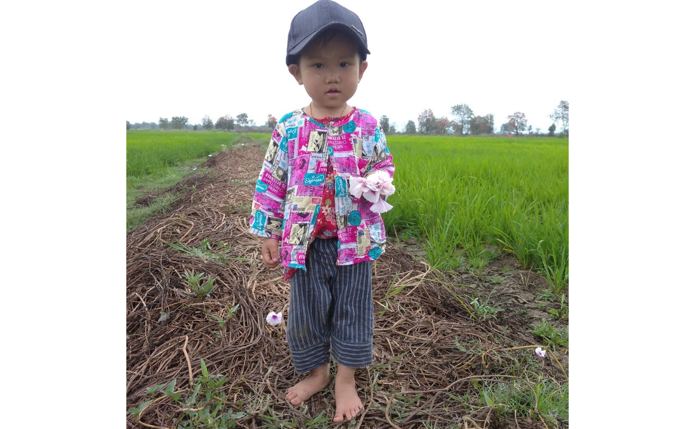 ミャンマー在住の三人目の孫です。