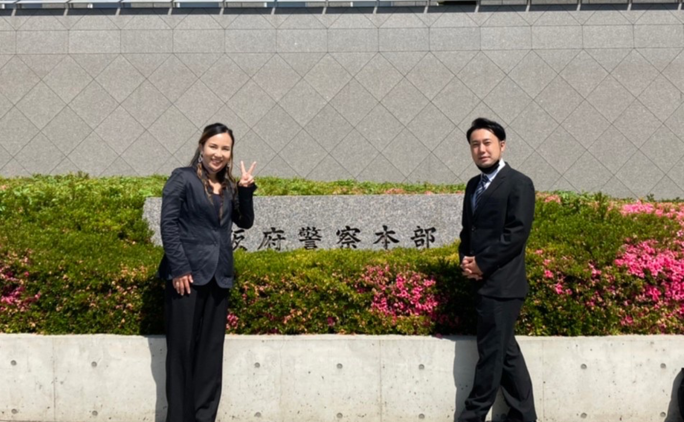 朝から大阪府警へ。地域安全週間防犯パトロールの表彰式へ。NPO活動報告。