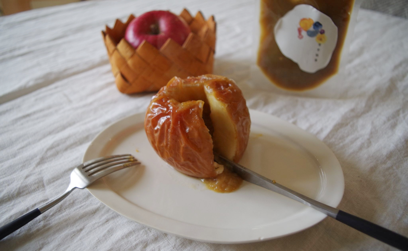 日常芋飯事アレンジレシピ　これは絶品！焼きりんごの日常芋飯事バター