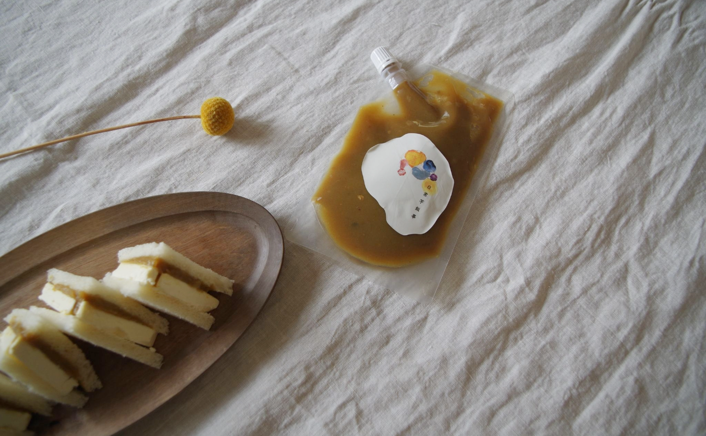 日常芋飯事のアレンジレシピ　日常芋飯事とクリームチーズのサンドイッチ