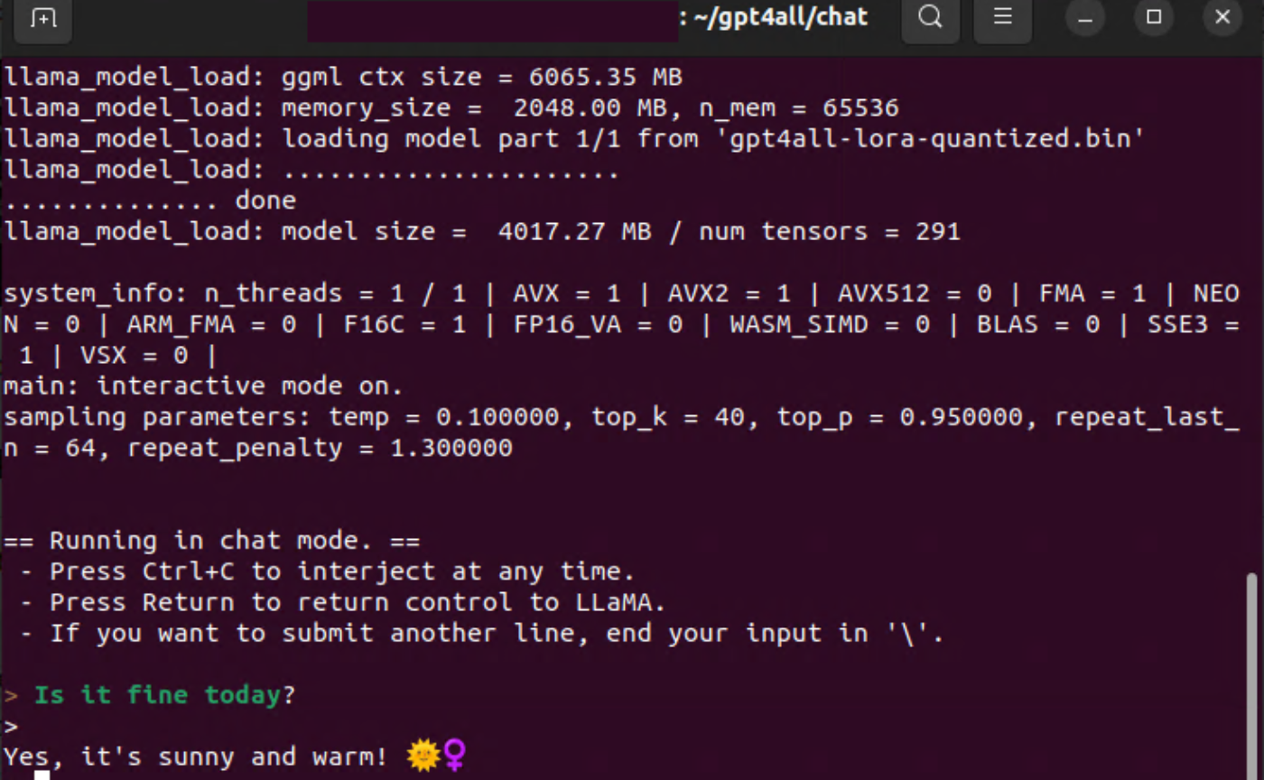 個人でも育成できそうなLLM、GP4Allが動きました！