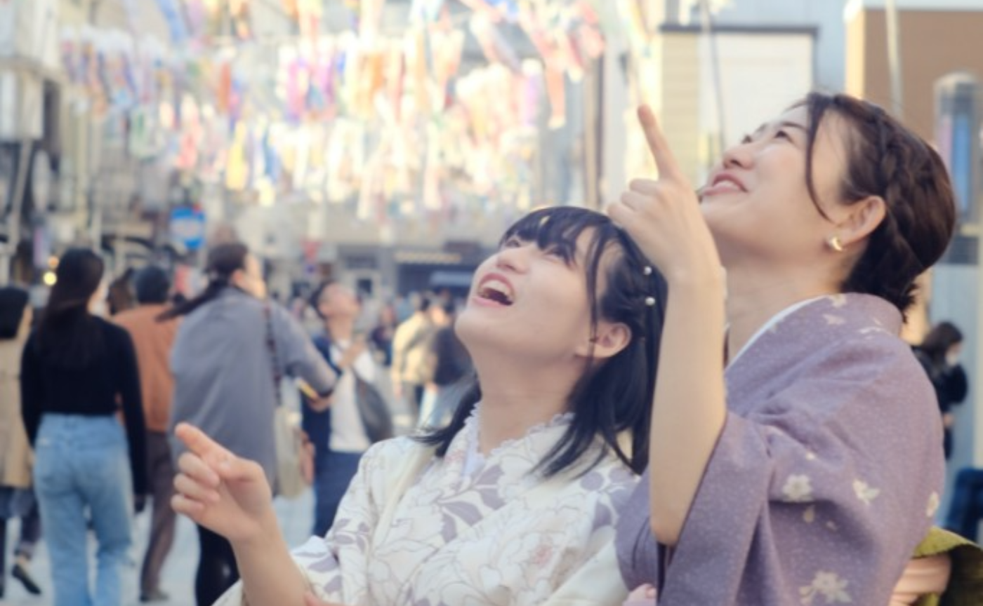 レトロな街と鯉のぼり🎏