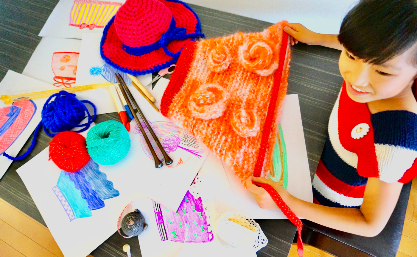 【夏休み自由研究先取り☆プロジェクトベースドラーニング:ファッションセンスを活かして手編みのベストを創ろう！（小中学生向け）】５月から始まるよ！