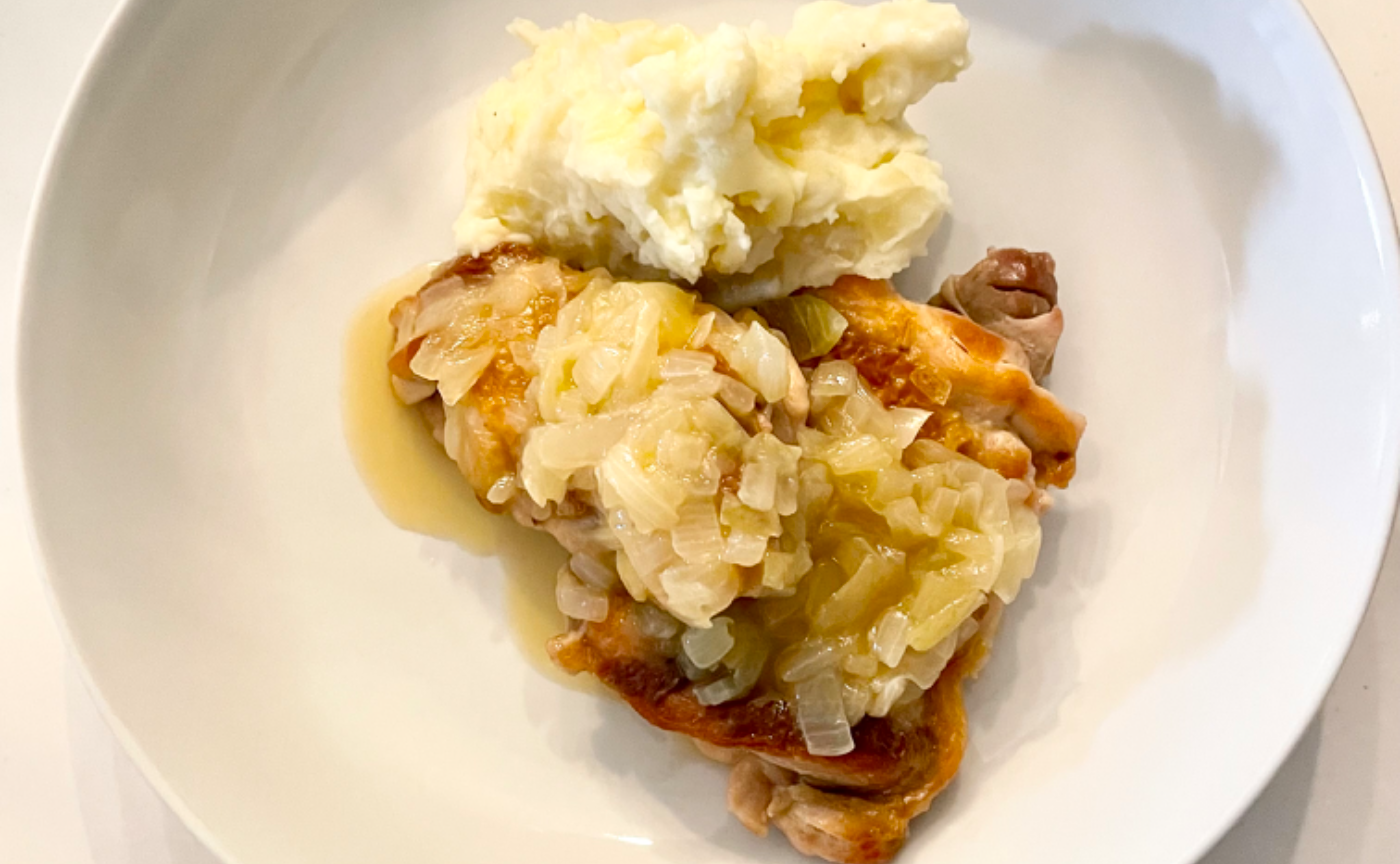 鶏もも肉のブレゼ..美味しすぎ〜