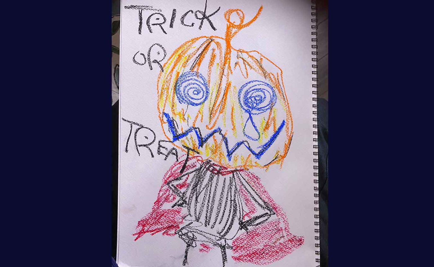 ゆるおしゃ会　LIVEイラスト　10月 ハロウィーン回