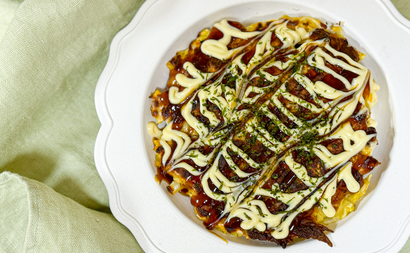 麹オートミールお好み焼き