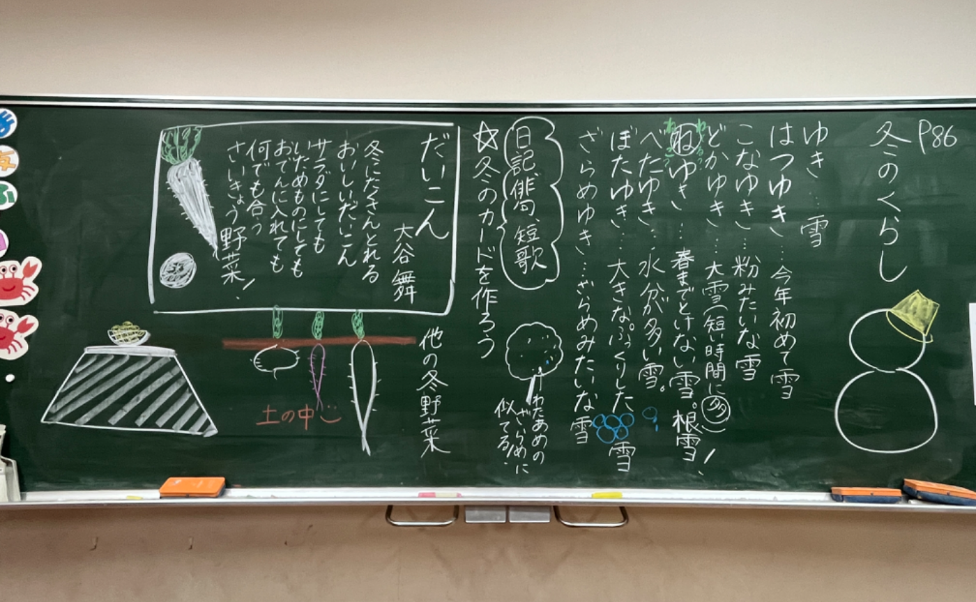 国語『冬のくらし』を愉しむ