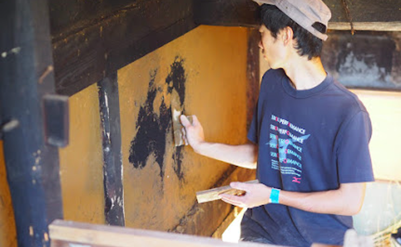 4/4・7・8開催・ぴたら村 建築イベント#2 「漆喰を塗ろう」（村民・田才泰斗主催）