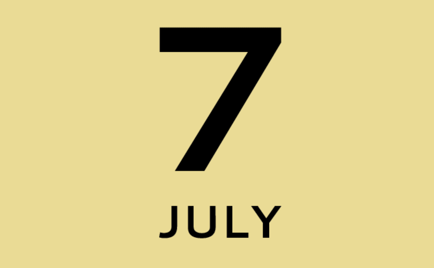 7月のカレンダー