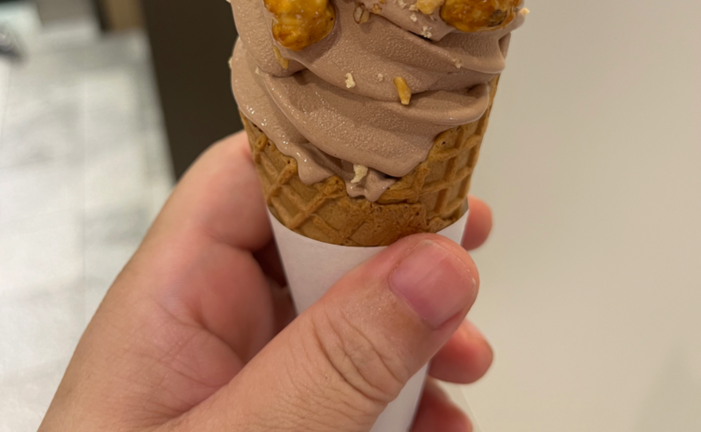 思いがけずのソフトクリーム