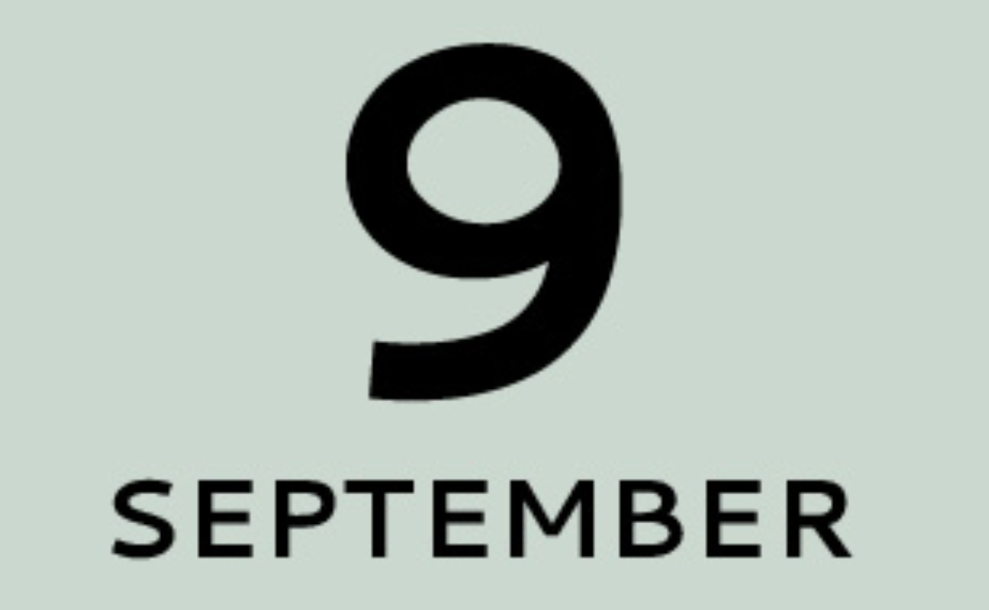 9月カレンダー
