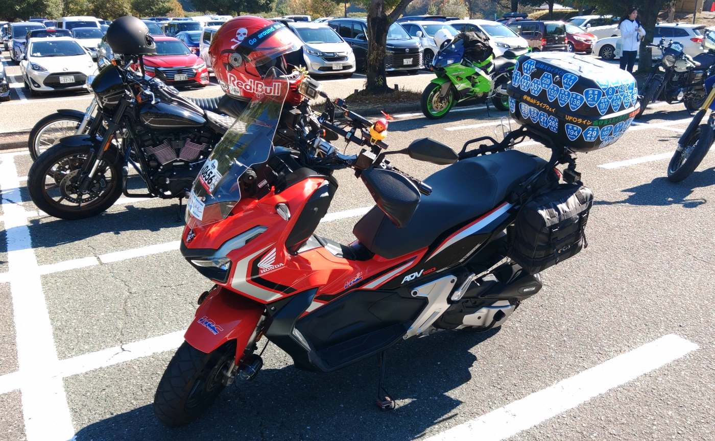 スタートミーティングからマキノを経由し道の駅あどがわまで