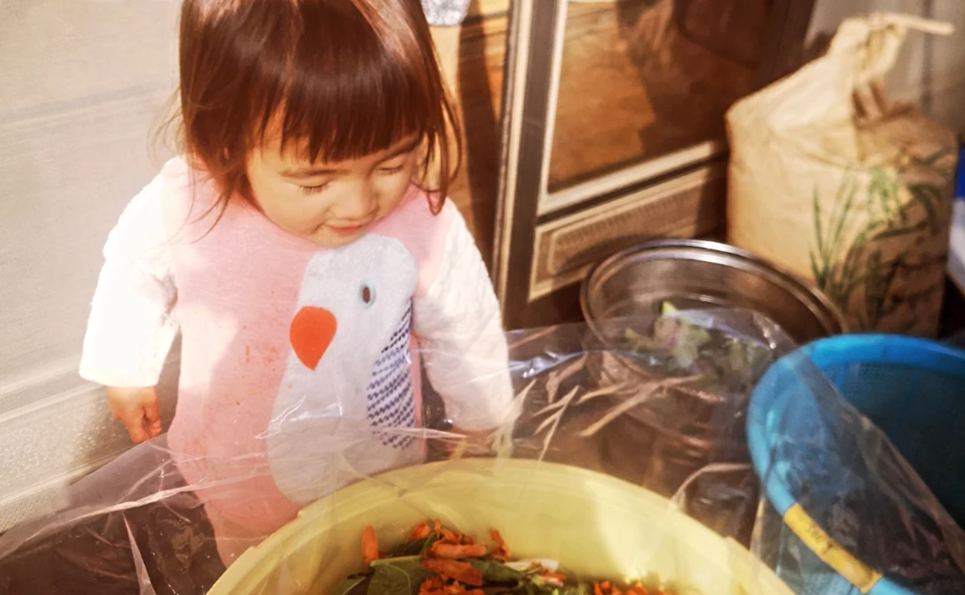 みんなで野沢菜漬け