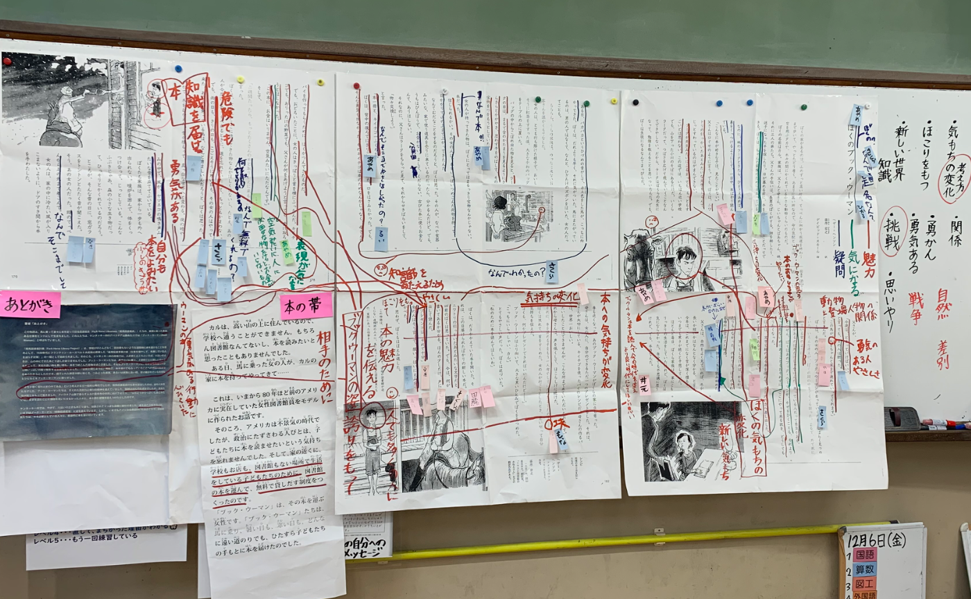 6年　国語「ぼくのブック•ウーマン」