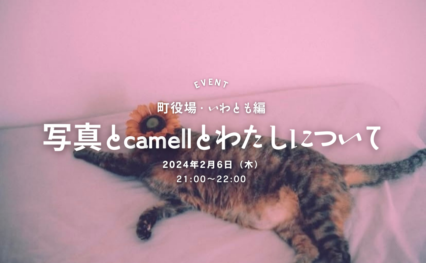🛜 写真とcamellとわたしについて《 町役場・いわともちゃん編 》