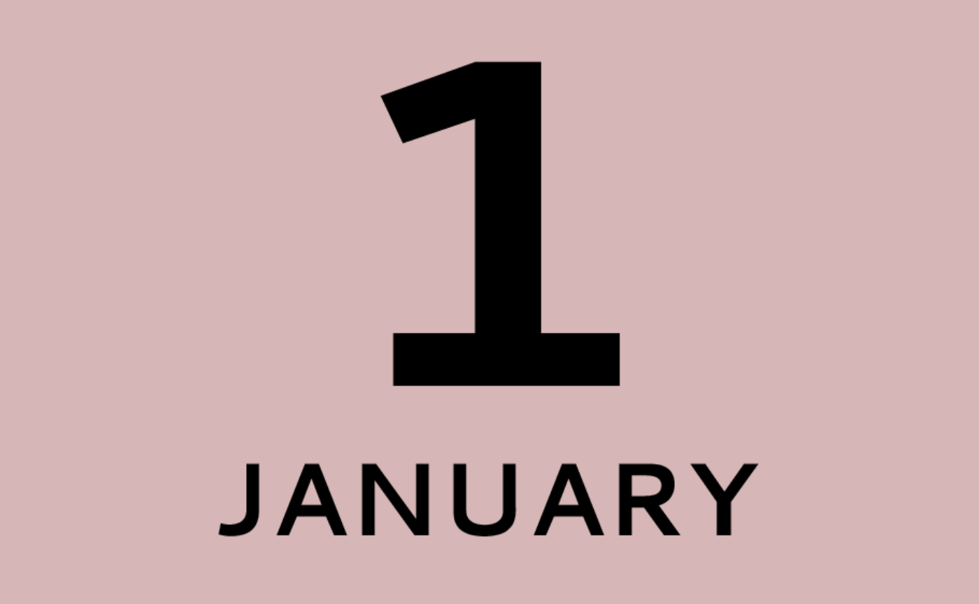 １月カレンダー