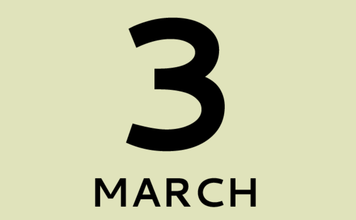 ３月のカレンダー