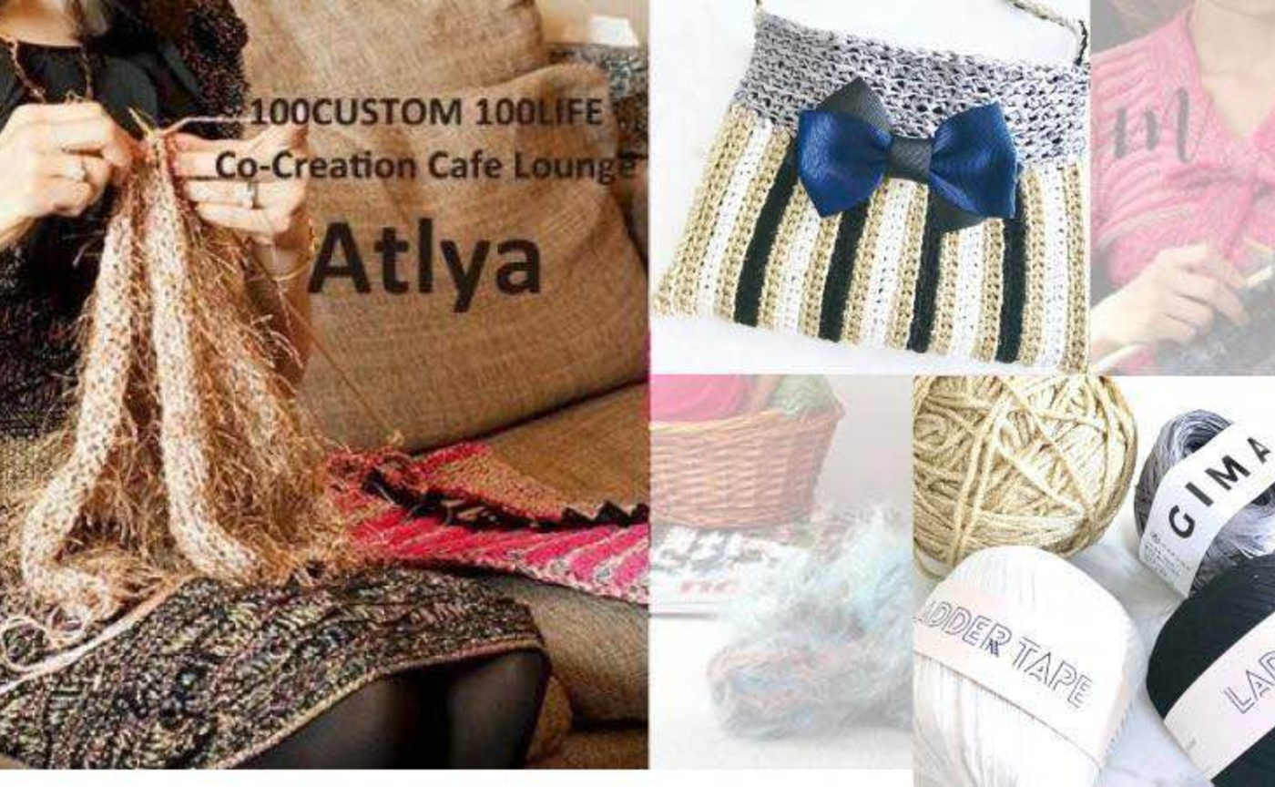 3/22 ニットアーティストが教えるマインドフルニットラウンジ〜初めてさんの自分でデザインできる編み物〜キレイな糸でまっすぐ編むだけ！