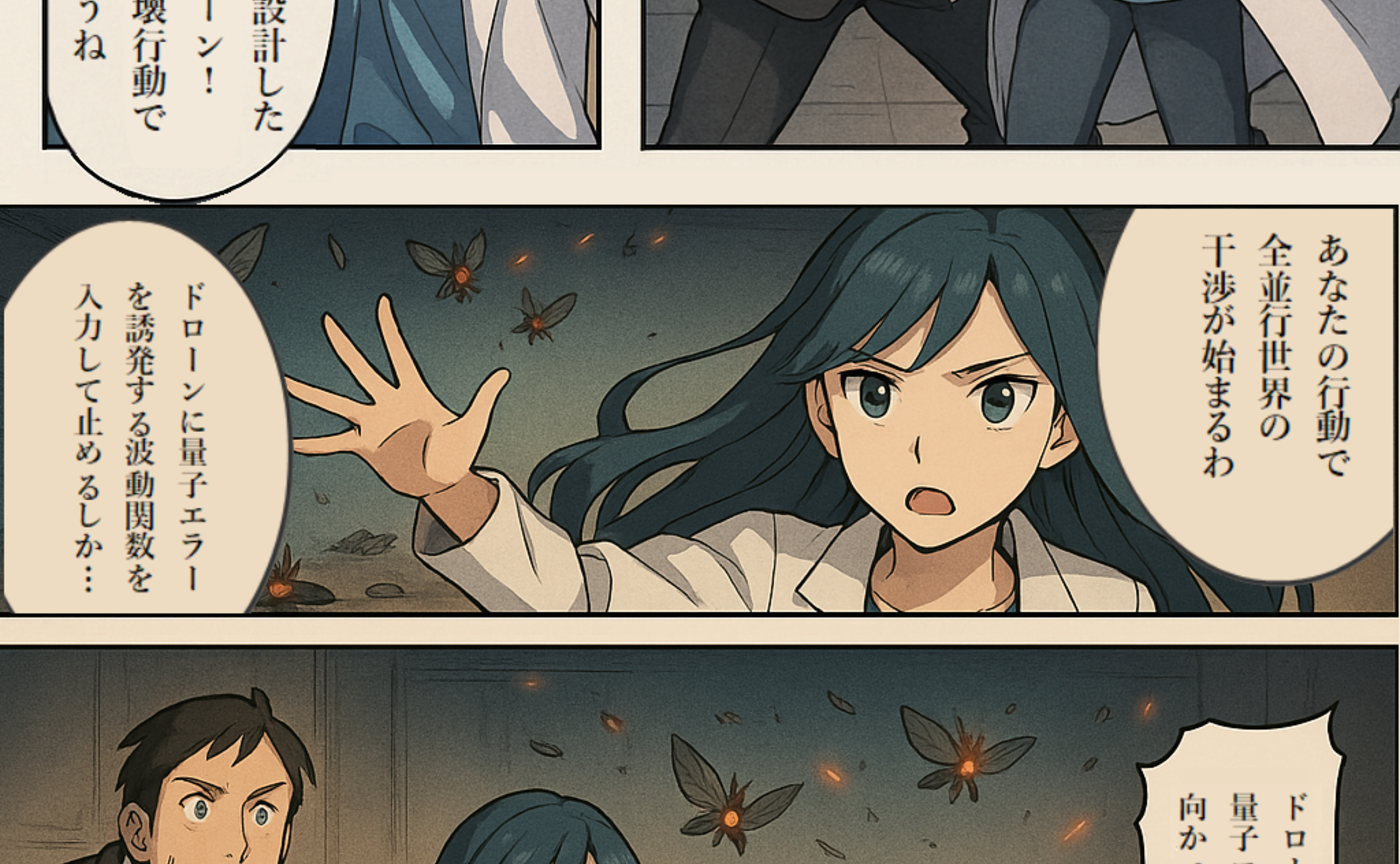 ChatGPT-「4o Image Generation」で量子力学をテーマにした漫画を描いてみる