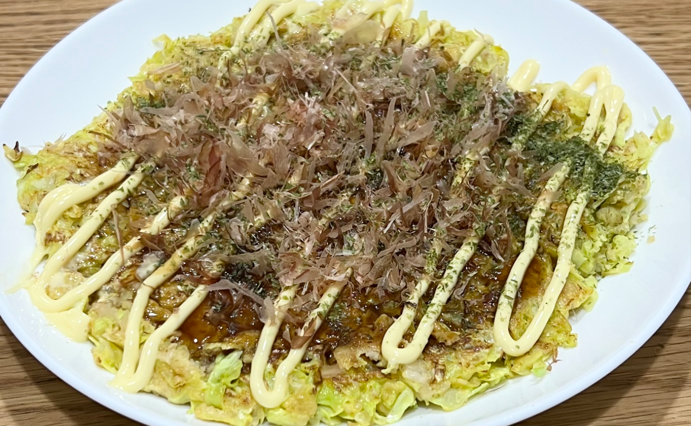 カロパお好み焼き作ってみた！