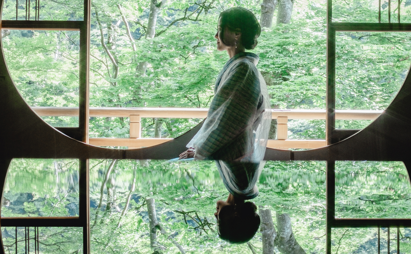 着物で散策 in 嵐山