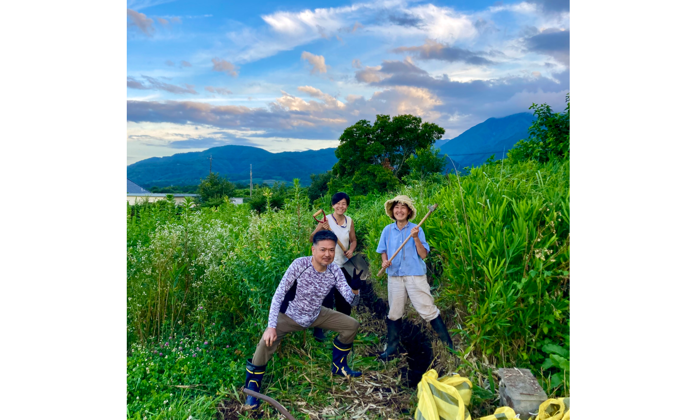 【自然農畑講座7月~11月】の第二回　畑地の改善と種まき準備（村民主催：久保牧子）