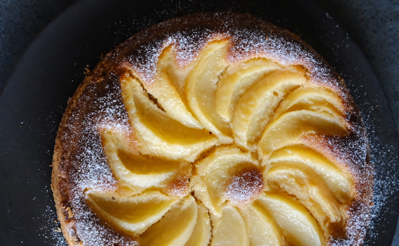 桃の焼きタルト