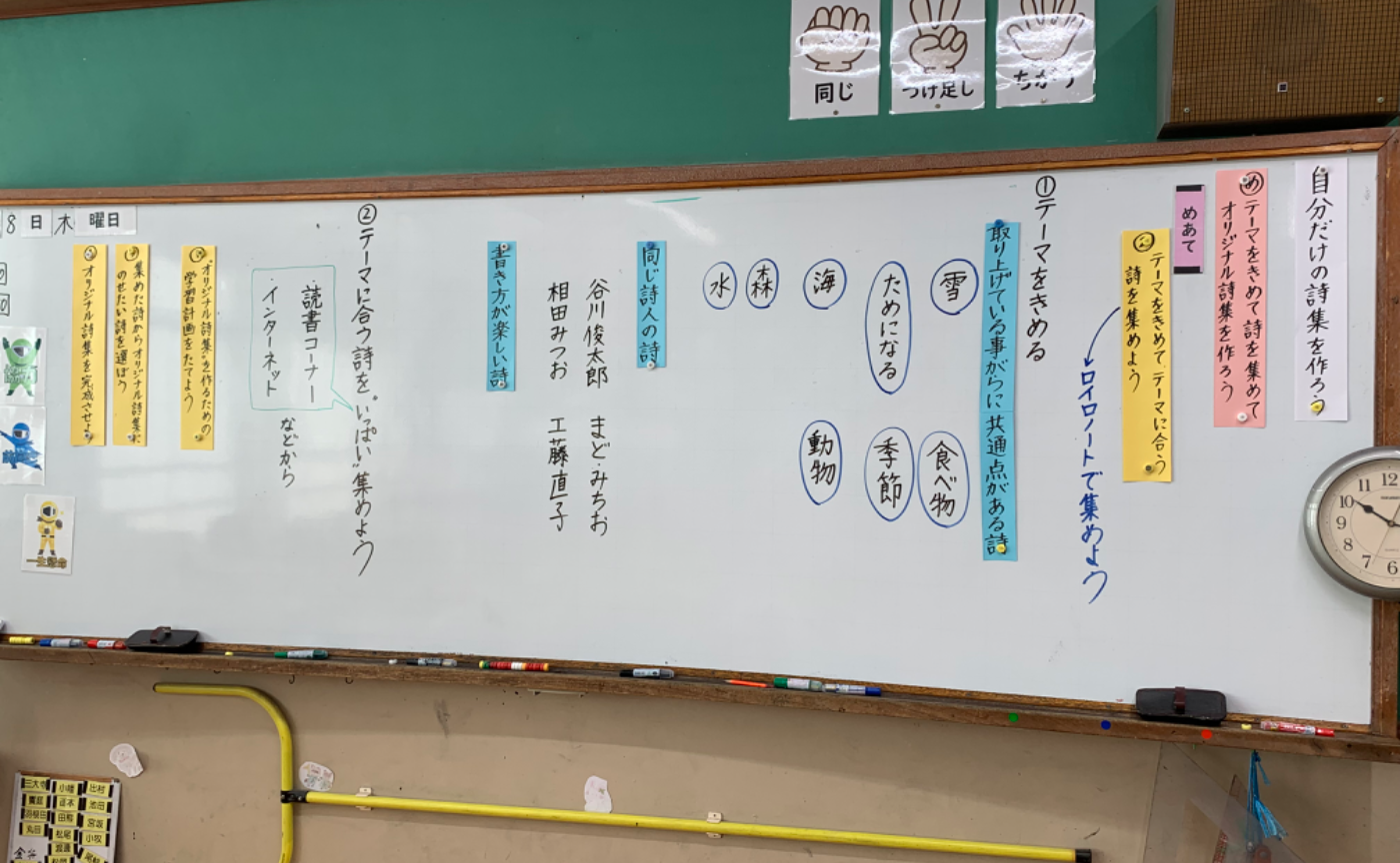 4年 国語「自分だけの詩集をつくろう」