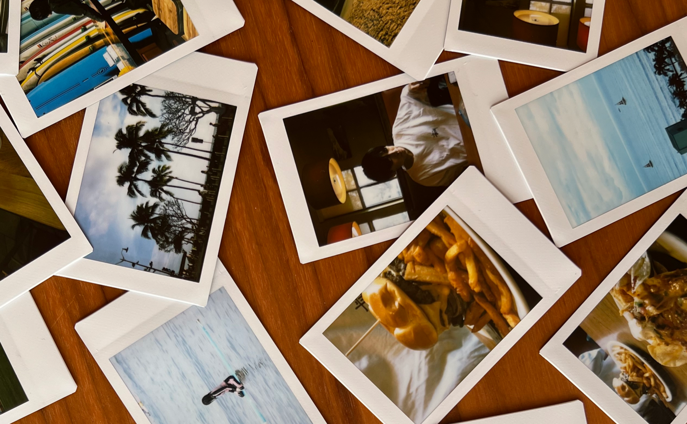 旅の思い出をチェキプリンターに♪