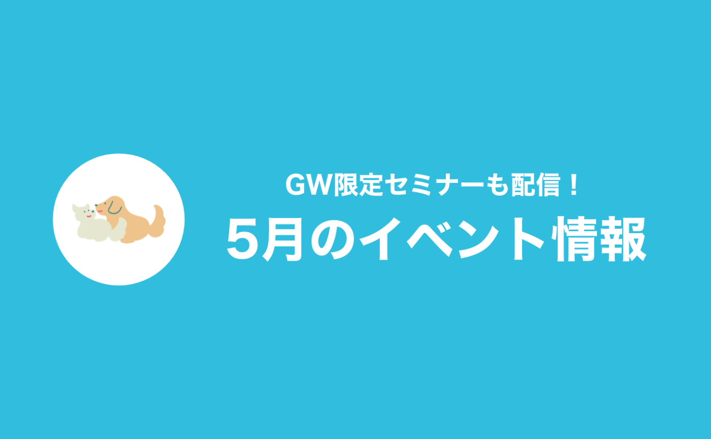 【5月のお知らせ】ミニゲーム大会開催！GW限定セミナー配信も👏