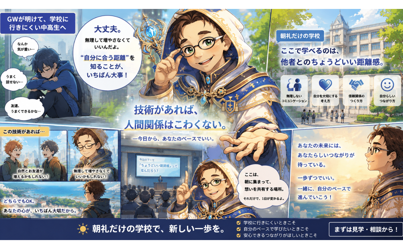 GW明け、学校に行きたくない。。。。。