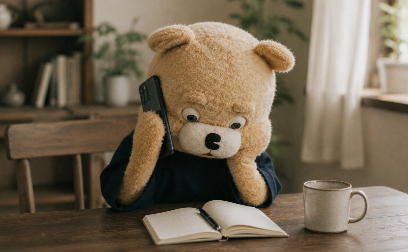 今日は、誰かと少し話したい。