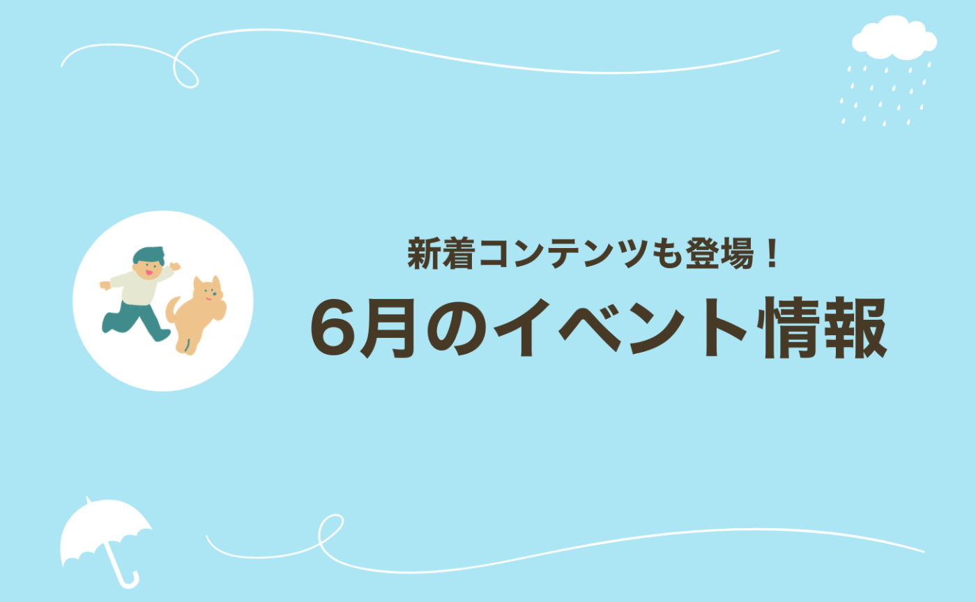 【6月のお知らせ】夏にぴったりのセミナー開催！新着動画も登場します🎥