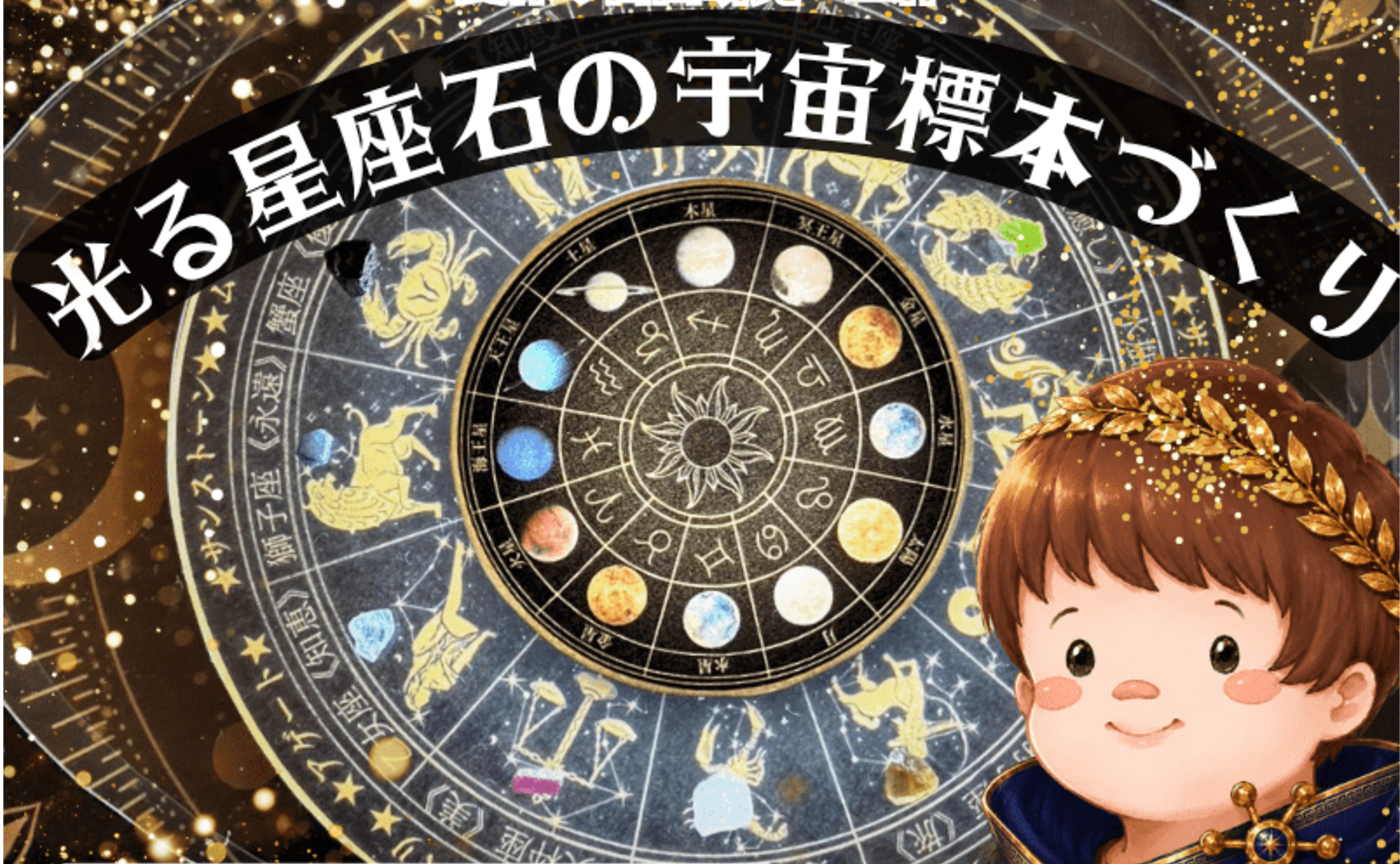 【夏休み自由研究】星座石でつくる宇宙の標本箱🌟　材料付きコース