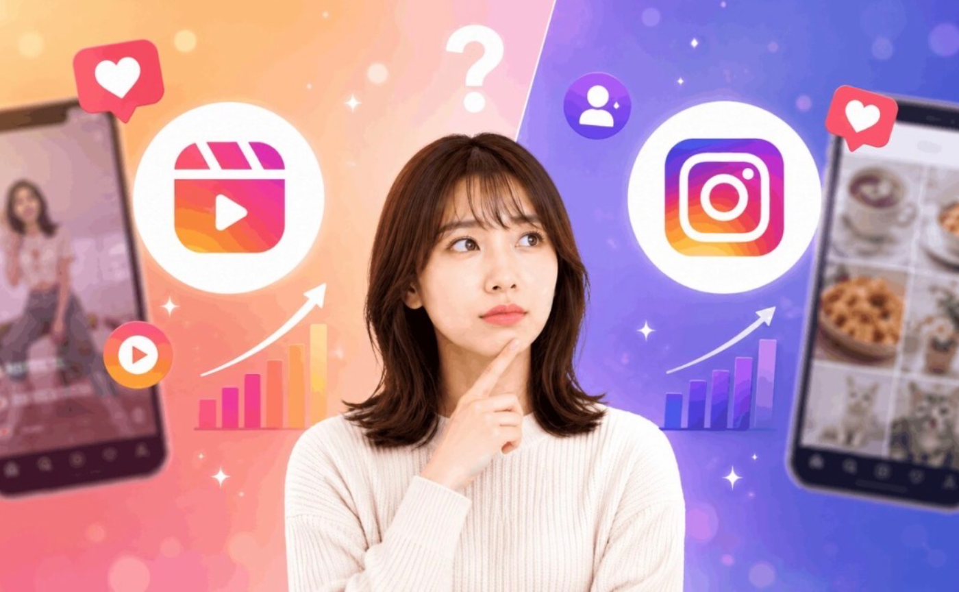 今のInstagram、どっちが伸びる📊？