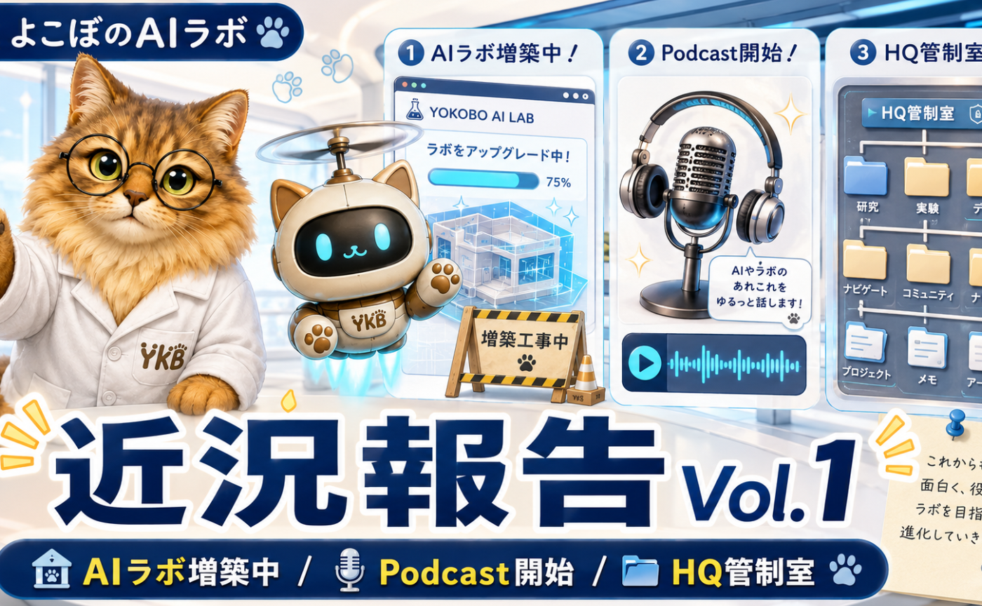 超初心者🔰よこぼの近況報告①
