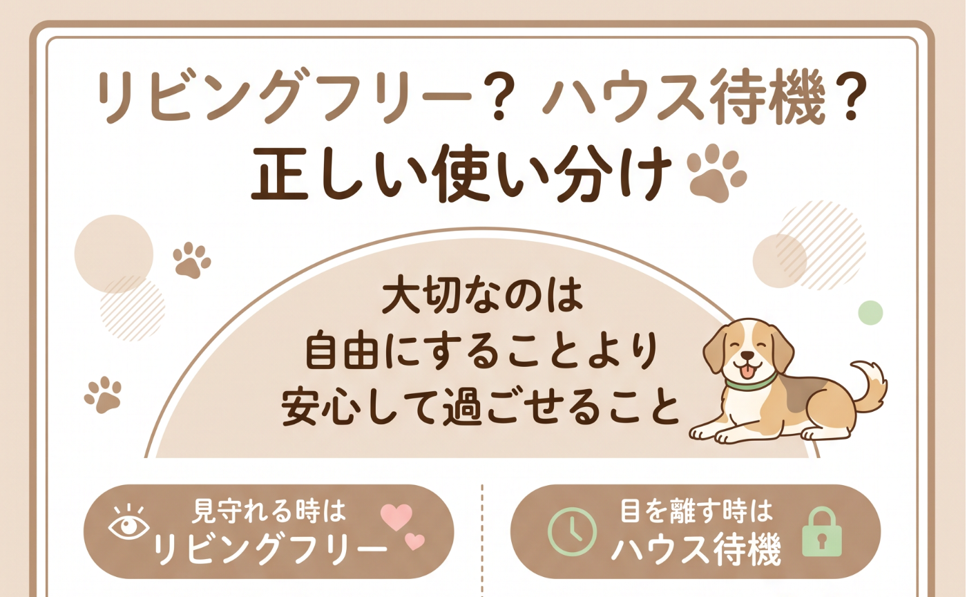 リビングフリー?ハウス待機の正しい使い分け♪