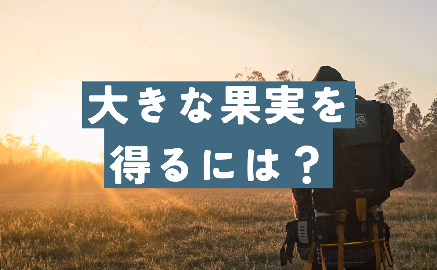 Vol.642　大きな果実を得るには？