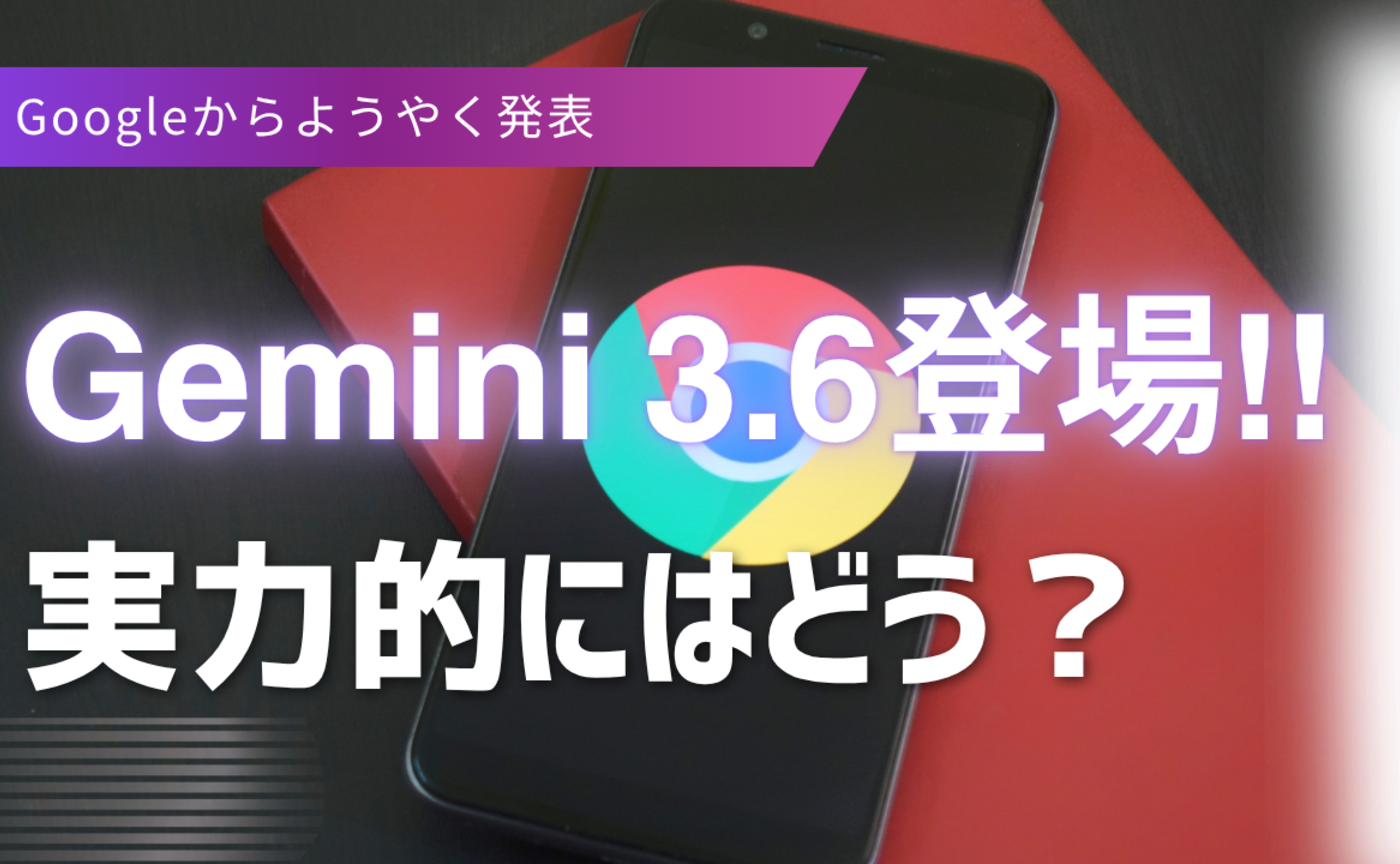 Vol.644　Gemini 3.6が登場！実力的にはどう？