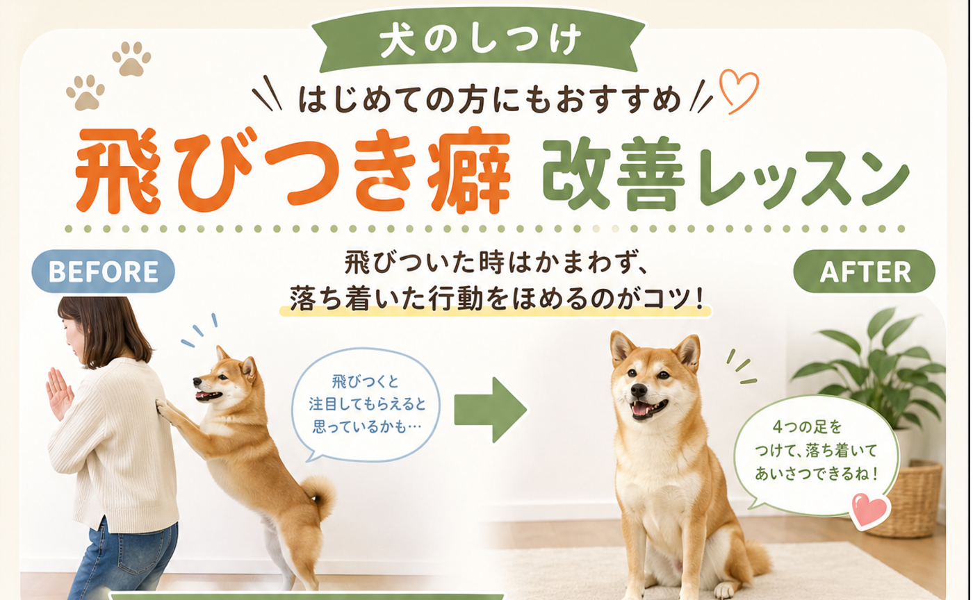 飛びつき癖ってこうして改善させていくと上手くいく♪