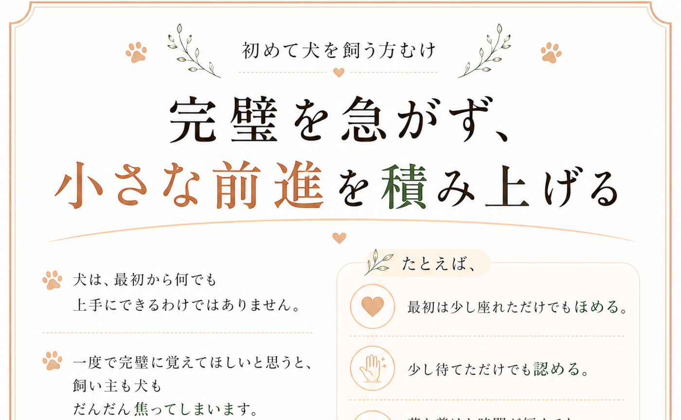 完璧主義をやめよう♪小さな前進を喜んで積み重ねる☆