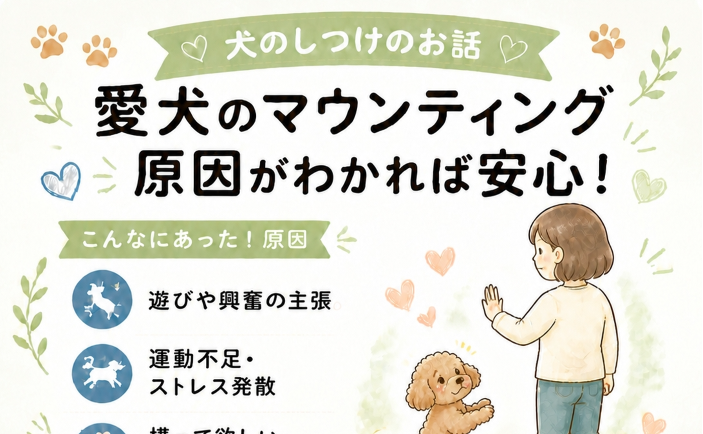 愛犬にマウンティングをされる原因と対策
