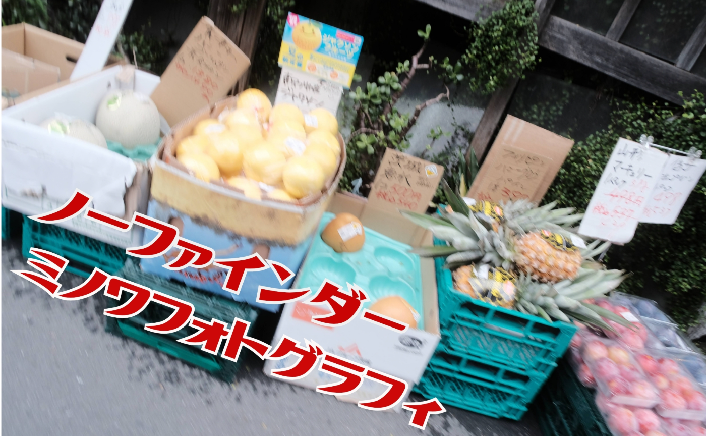 ノーファインダー×ミノワフォトグラフィ