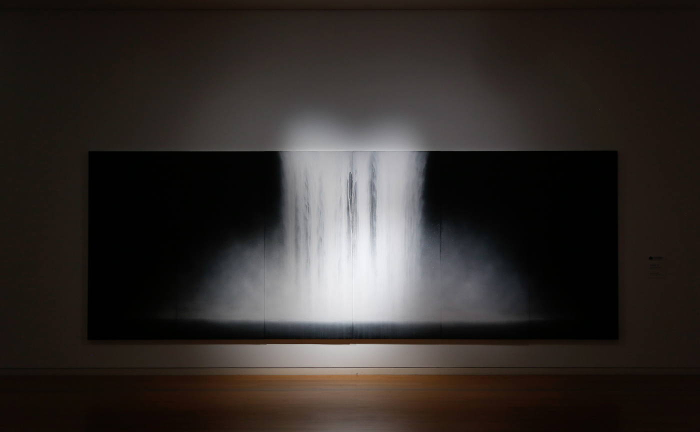 高梁市成羽美術館「美の世界を拓く 千住 博」展に行ってきました